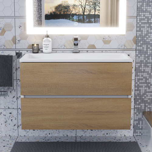 Раковина Uperwood Barsa 80 см 293020530 полувстраиваемая цвет белый - фото 4