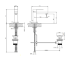 Смеситель Gessi Rettangolo 20001#031 на раковину хром