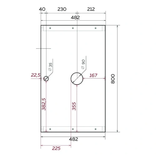 Столешница 1MarKa Grunge Loft У85833 80х48 накладная цвет дуб намибия - фото 2
