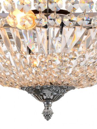 Люстра на штанге Natali Kovaltseva Rococo (Роцоцо) ROCOCO 81406/4C CHROME