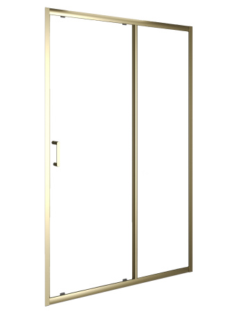Душевая дверь Orange E02-120TGY 121х190 стекло прозрачное профиль золото глянцевое