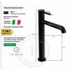 Смеситель для раковины Filarete Roun FL6020BL на столешницу черный