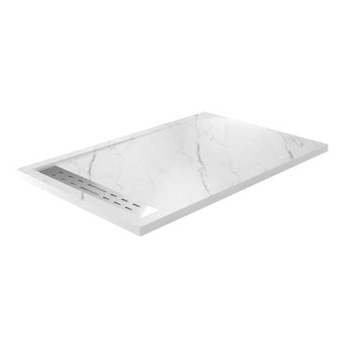 Душевой поддон WasserKRAFT Rhin 44T 44T36 140x90 искусственный камень белый - фото 2