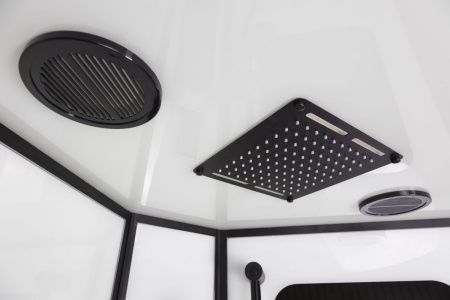 Душевая кабина Niagara Premium 69020134GBLACK 100х100 четверть круга с крышей ориентация универсальная