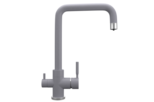 Смеситель для кухни Ulgran Quartz UQ-026-06 на мойку серый