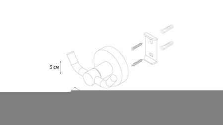 Крючок для ванной Fixsen Comfort gold FX-87005A