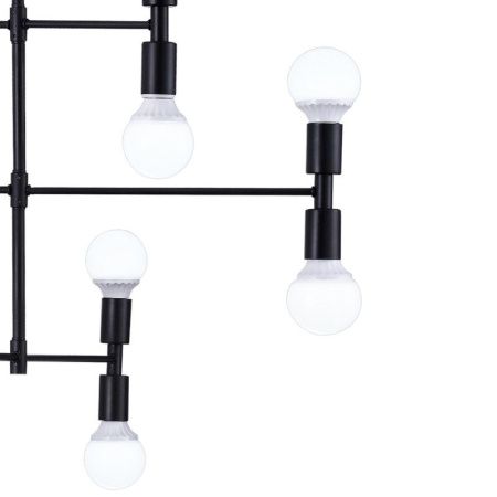 Люстра на штанге Natali Kovaltseva Loft Lux (Лофт Лукс) LOFT LUX 75129/12C BLACK