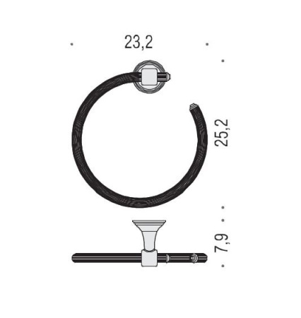 Полотенцедержатель Colombo Hermitage B3331.OA
