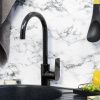 Смеситель для кухни Wasserkraft Glan 6600 6607 на мойку черный