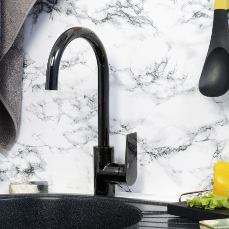 Смеситель для кухни Wasserkraft Glan 6600 6607 на мойку черный