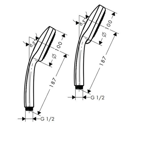 Душевая лейка Hansgrohe Croma Select 28535000 цвет хром - фото 2