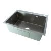 Кухонная мойка Fmark FSC6045L 60х45 цвет серый поверхность матовая