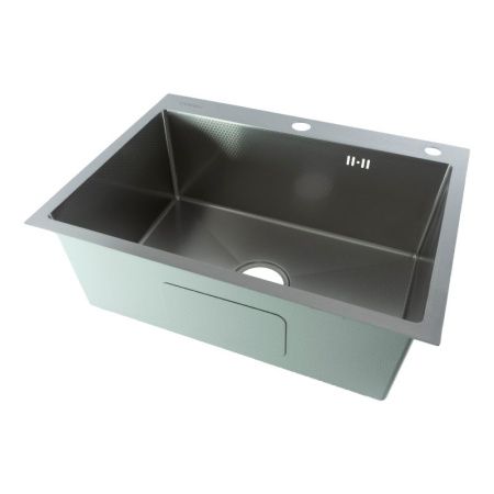 Кухонная мойка Fmark FSC6045L 60х45 цвет серый поверхность матовая