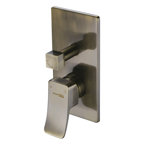 Смеситель для ванны и душа WasserKRAFT Exter 1600 1641 встраиваемый бронза - фото 4