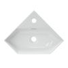 Раковина из сантехнического фарфора Onika Line LIN35SLWB01 50х40 накладная цвет белый 1 отверстие под смеситель