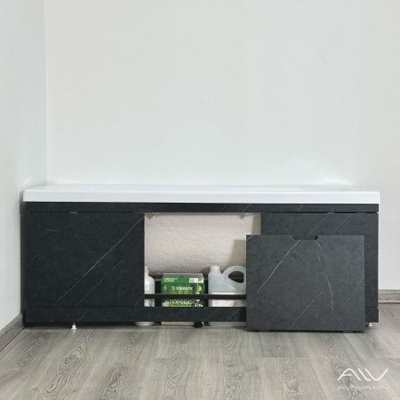 Экран под ванну Alavann Rita 170 см ALV0719006 фронтальный МДФ съемный/раздвижной черный