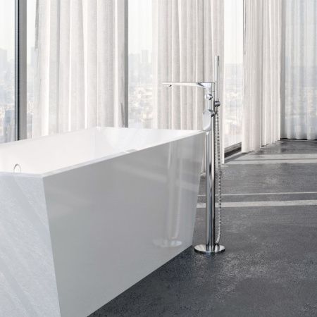 Смеситель для ванны и душа Wasserkraft Dinkel 5800 5821 напольный хром