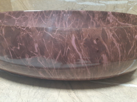 Раковина из санфаянса CeramaLux 168-1 62х41 накладная цвет красный