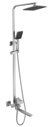 Душевая стойка Fmark FS8145-25 настенная цвет сатин - фото 2