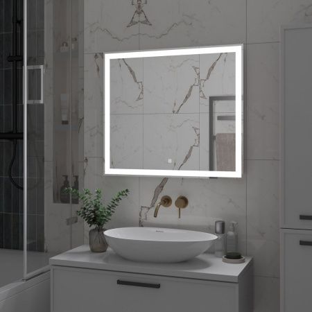 Зеркало с подсветкой Misty Зеркала (сенсорные) СИР-02-80_70-14 80х70 подвесное