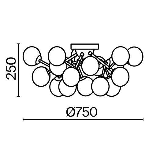 Светильник потолочный Maytoni Dallas MOD545PL-20G - фото 2
