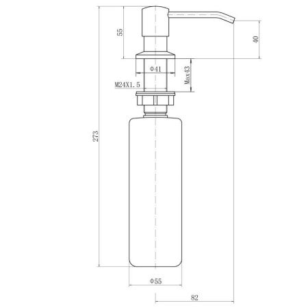 Дозатор для жидкого мыла Fashun A403-17