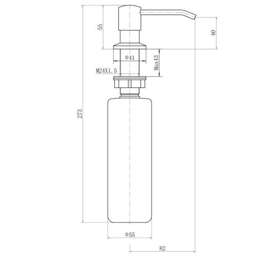 Дозатор для жидкого мыла Fashun A403-17 - фото 3