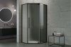 Душевой уголок Royal Bath FATO RB100TR-T-BL FATO 100х100 стекло прозрачное профиль черный без поддона