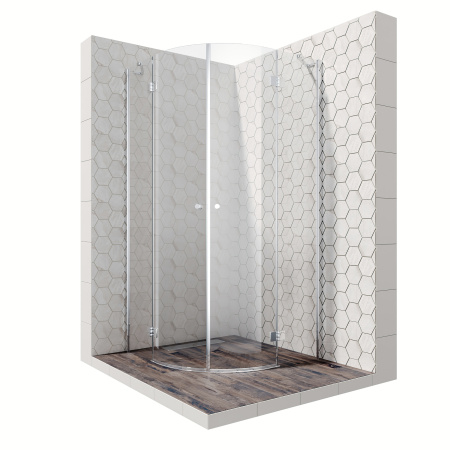 Душевой уголок Ambassador Diamond 12011102 100х100 стекло прозрачное профиль хром глянцевый без поддона