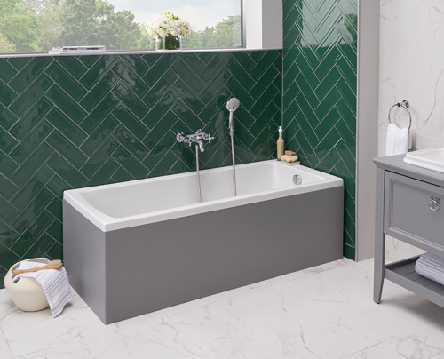 Ванна акриловая Vitra Neon 52530001000 170х70 пристенная прямоугольная - фото 3