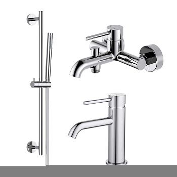 Комплект смесителей Aquatek ЕВРОПА AQ1330CR хром