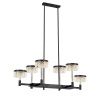 Люстра на штанге Delight Collection Diamond cut (Диамонд цут) MD21020075-6B matt black