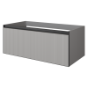 Тумба под раковину Armadi Art Quatro 790-M1-100-L-RIB-A 100х50 подвесная цвет серый