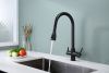 Смеситель для кухни Paulmark LANGE La214212-BLM на мойку черный