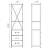 Шкаф-пенал Comforty 00-00012090CF 60х200
