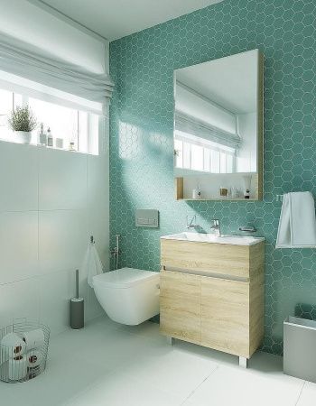 Тумба с раковиной 1MarKa Mira У83303 60х30 напольная цвет коричневый