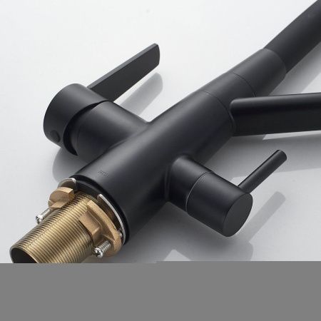 Смеситель для кухни Shevanik S968H на мойку черный