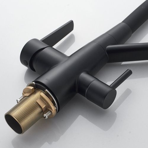 Смеситель для кухни Shevanik S968H на мойку черный - фото 5