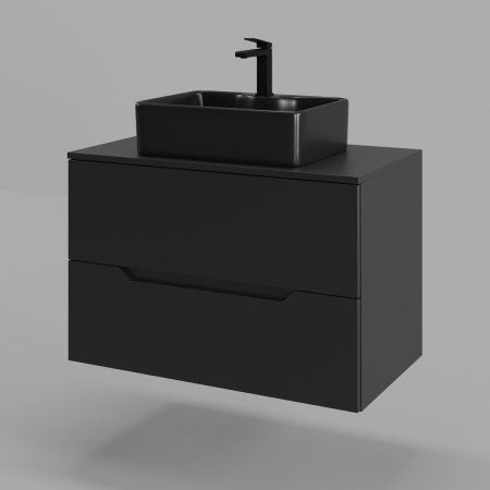 Тумба с раковиной Orange Line Li-80TubMDF+B01-475MB 80х50