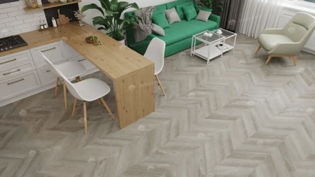 Кварцвиниловая плитка Alpine Floor Chervon Alpine LVT ECO 20-1 Дуб Фантазия Chevron толщина 0.25 см 43 класс 555х127