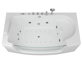 Ванна акриловая гидромассажная Grossman GR-18590 185х90 пристенная прямоугольная с ножками Ванна акриловая гидромассажная Grossman GR-18590 185х90 пристенная прямоугольная с ножками