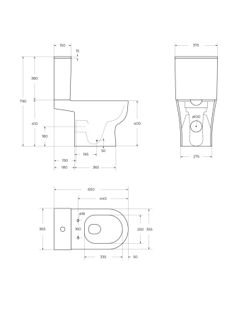 Унитаз напольный с бачком BelBagno LOUNGE BB2802CP/T-TOR/SC белый с сиденьем микролифт безободковый смыв торнадо
