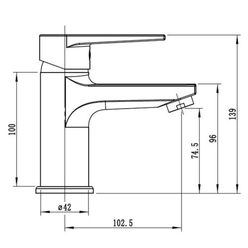 Смеситель Esko BT26 на раковину хром - фото 3
