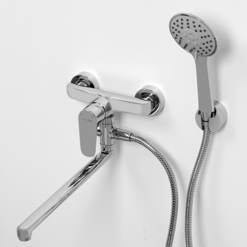 Смеситель для ванны и душа WasserKRAFT Vils 5600 5602L настенный хром - фото 3