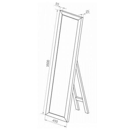 Зеркало Maretti Umbria UM1445160P20 50х160 подвесное