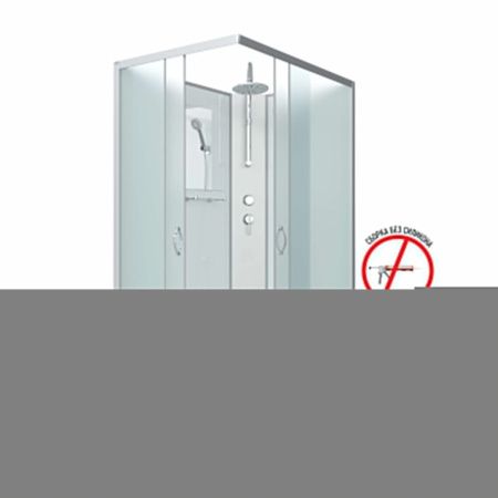 Душевая кабина Niagara Classic 432953QBKT 120х90 прямоугольная без крыши ориентация универсальная