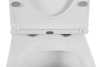 Унитаз приставной BelBagno SFERA-R BB2141CBR/BB870SC белый с сиденьем микролифт безободковый каскадный смыв
