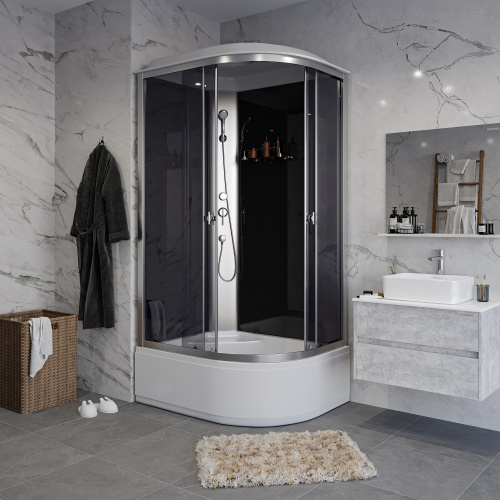 Душевая кабина Niagara Eco E120/80/40L/TN 120х80 асимметричная с крышей - фото 3
