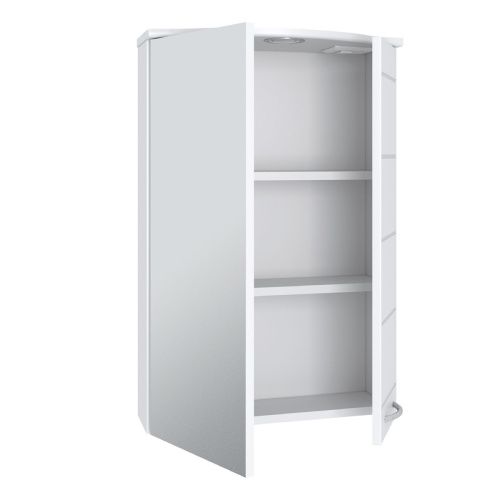 Зеркало-шкаф RUNO КИПАРИС 800 50х75 подвесной цвет белый - фото 2