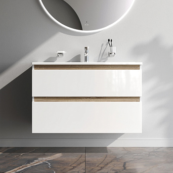 Тумба под раковину Am.Pm X-Joy M85AFHX1002WG 97х45х60 подвесная цвет белый